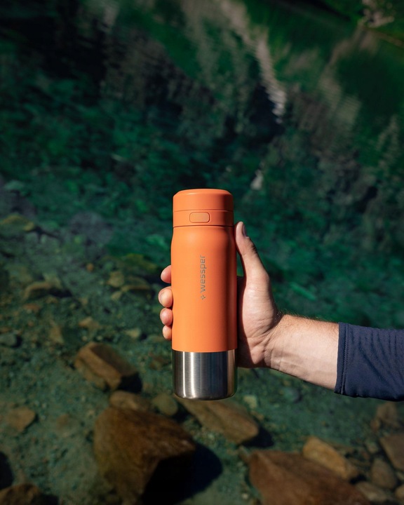 Butelka filtrująca stalowa bidon na wodę z filtrem WESSPER B2 ACTITEX