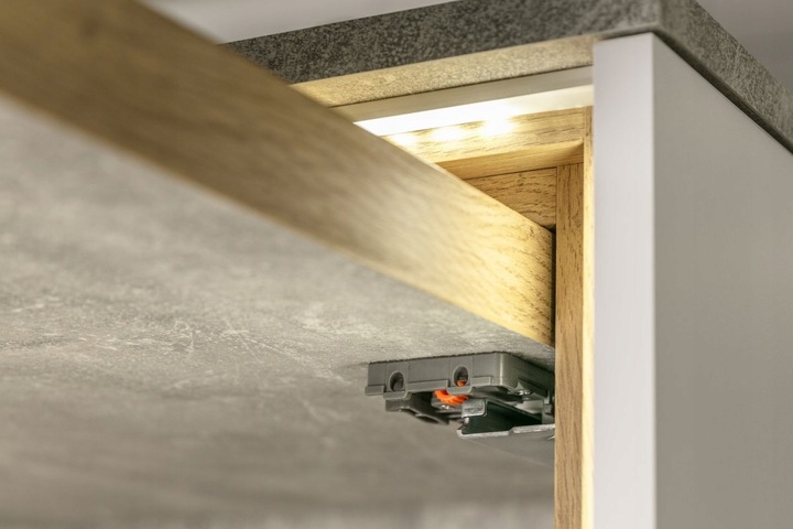 PROWADNICA MODERN SLIDE L500 GTV PEŁNY WYSUW DOLNEGO MONTAŻU SOFT