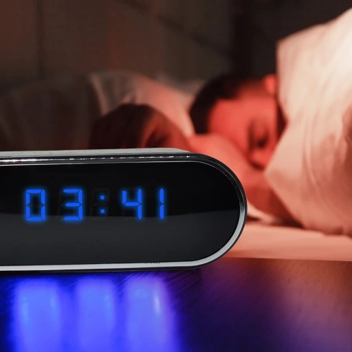 ZEGAR Z UKRYTA MINI KAMERA SZPIEGOWSKA WiFi BUDZIK