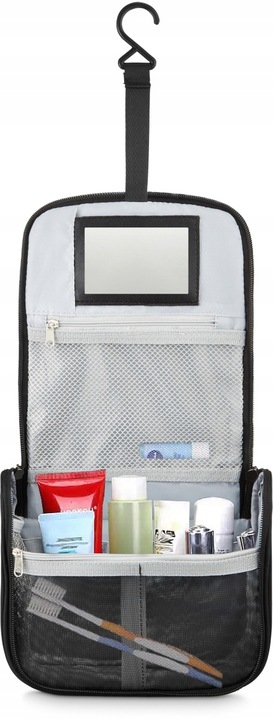 Kosmetyczka podróżna damska męska wisząca z haczykiem ZAGATTO organizer