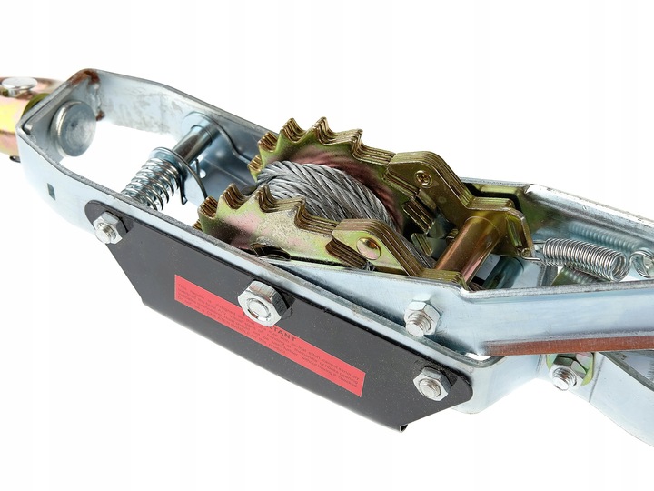 WYCIĄGARKA RĘCZNA LINOWA WCIĄGARKA PRZECIĄGARKA 4T 4000kg 3 HAKI