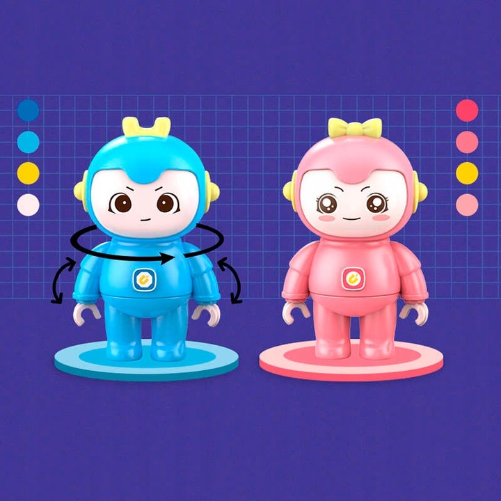 Klocki Magnetyczne Tor Kulkowy Świecący Magnetic Blocks 120 Elementów