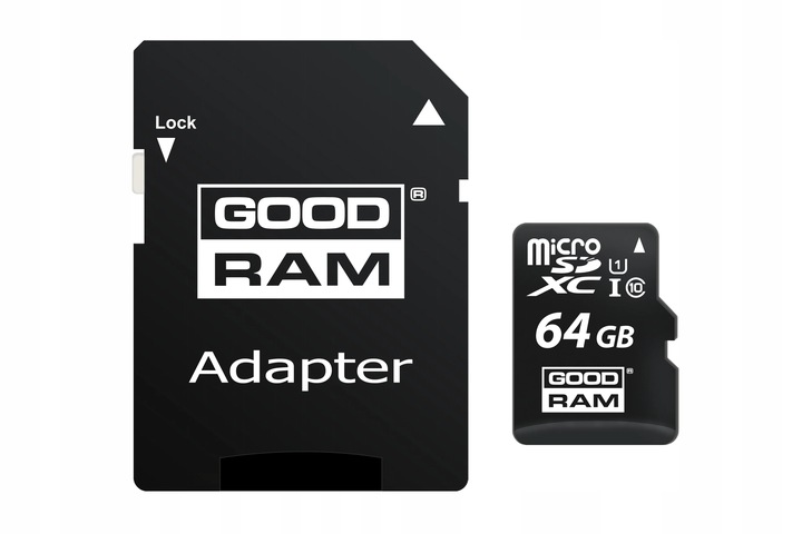 GOODRAM 64GB microSDXC class 10 UHS I + adapter