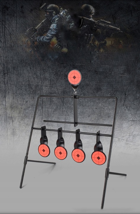 Spinner wiatrówkowy RazorGun 6 celów duży