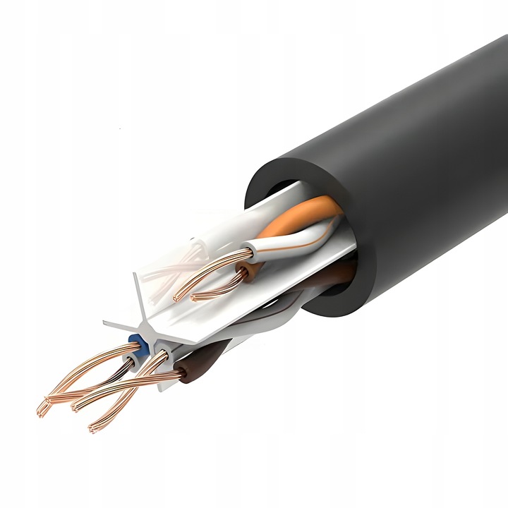 KABEL SIECIOWY UTP CAT6 LAN PRZEWÓD ETHERNET INTERNET SKRĘTKA RJ45 25m