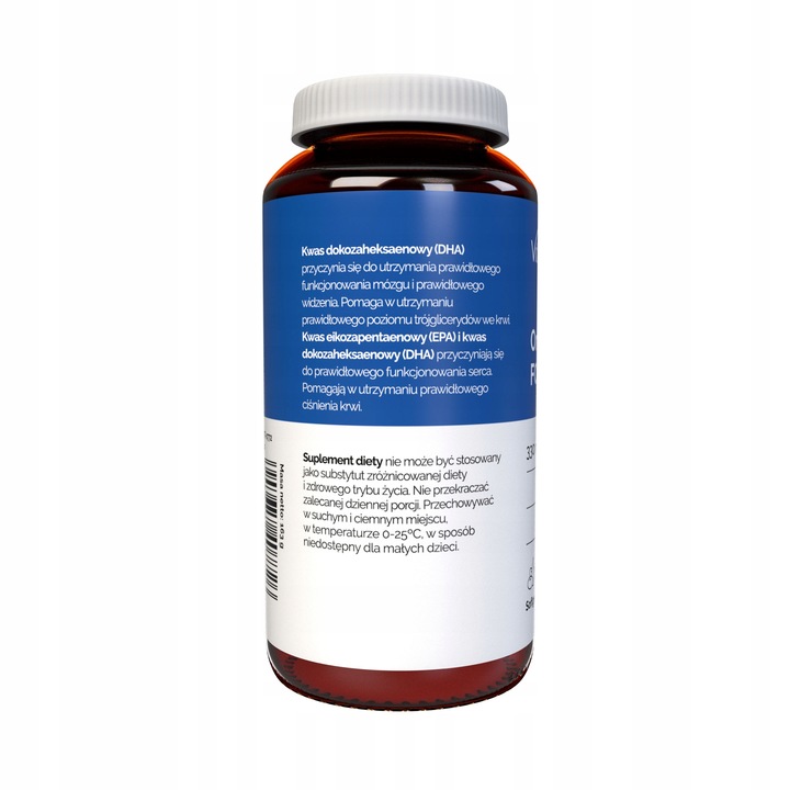 Omega 3 FORTE 1000 mg 330 EPA 220 DHA Witamina E Zdrowe Serce Mózg 120 kaps