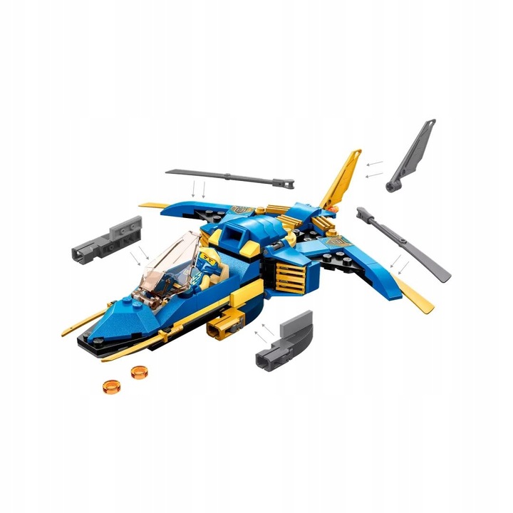LEGO NINJAGO Odrzutowiec ponaddźw. Jay'a EVO 71784