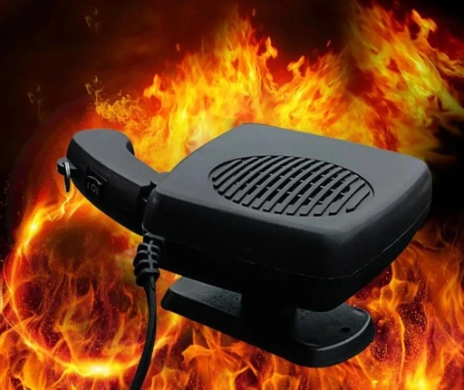 GRZEJNIK SAMOCHODOWY FARELKA NAGRZEWNICA DMUCHAWA NA SZYBE DO AUTA 12V 200W