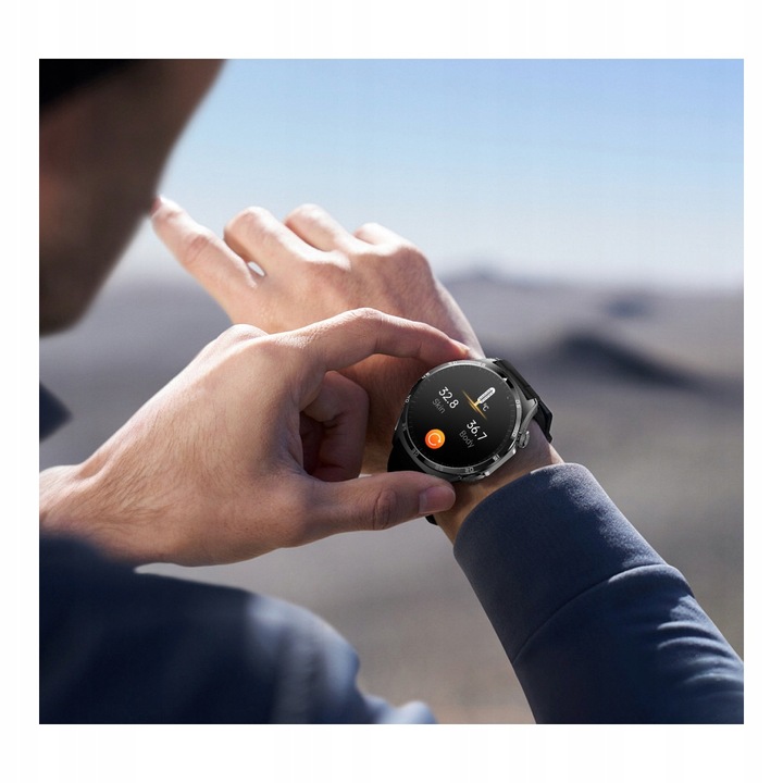 SMARTWATCH ZEGAREK CIŚNIENIOMIERZ EKG GLUKOZA GLIKEMIA HRV ROZMOWY MENU PL