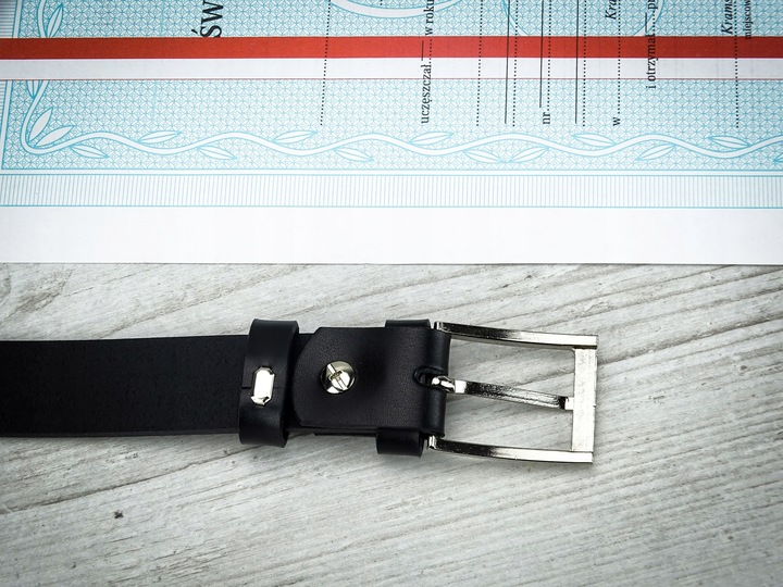 Pasek do spodni dla CHLOPCA komunijny skórzany