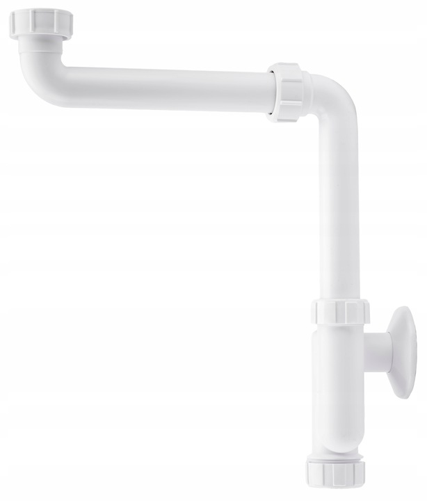 SYFON UMYWALKOWY ODPŁYW PRZYŚCIENNY OSZCZĘDZAJĄCY MIEJSCE SOLIDNY MCALPINE