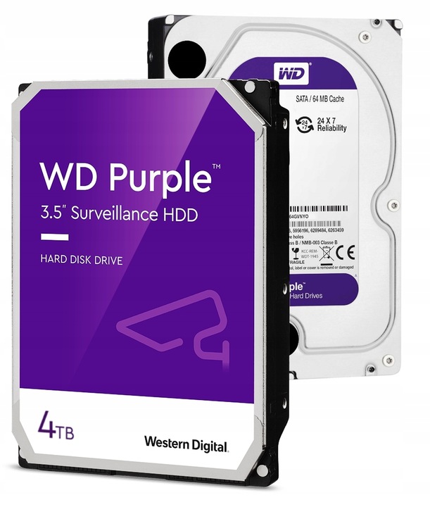 Dysk twardy Western Digital WD Purple WD43PURZ 4TB SATA 3,5"