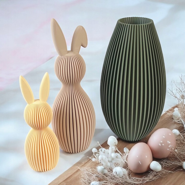 Wazon nietłukący 20 cm skandynawski Nowoczesny wazon 3D sztuczne kwiaty