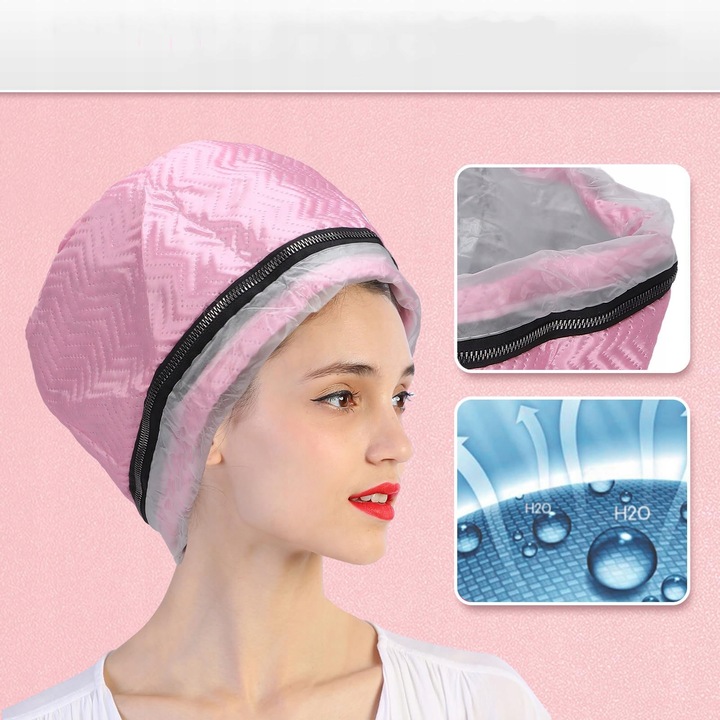 CZEPEK TERMICZNY ELEKTRYCZNY MASKA DO WŁOSÓW FILC REGULACJA TEMPERATURY