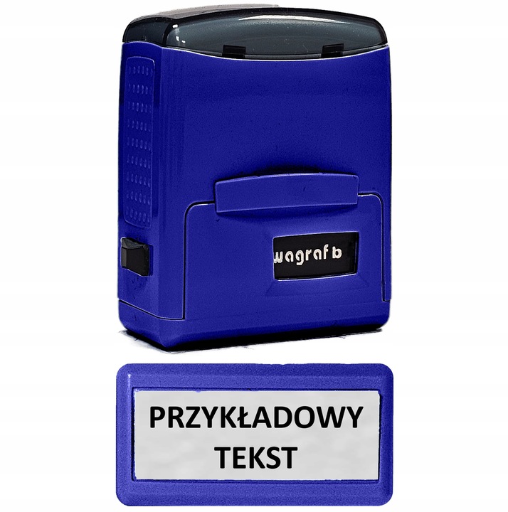 Pieczątka Wagraf B1s do 3 wersów - 12 kolorów obudowy do wyboru