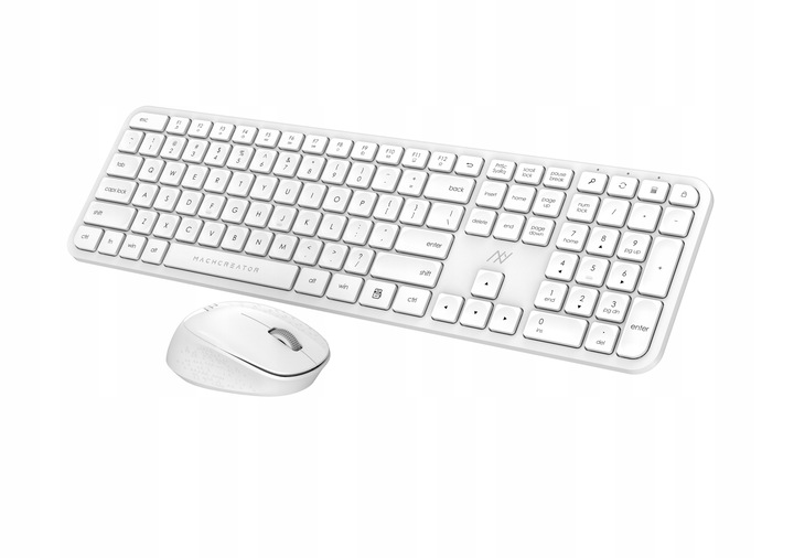 PEŁNOWYMIAROWA BEZPRZEWODOWA KLAWIATURA BLUETOOTH MEMBRANOWA BIAŁA