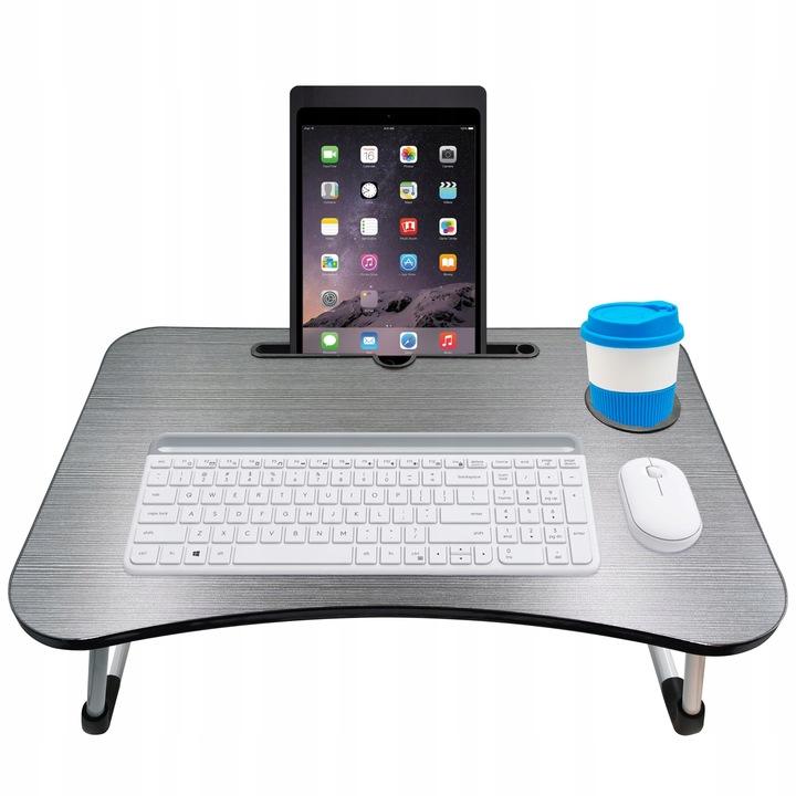 STOLIK SKŁADANY ŚNIADANIOWY PODSTAWKA POD LAPTOPA DO ŁÓŻKA TACA NA NÓŻKACH