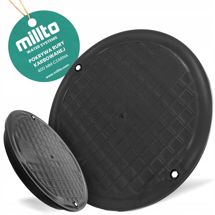 POKRYWA RURY KARBOWANEJ 400 MM TRZONOWEJ WŁAZ DEKIEL STUDNI STUDZIENKI P 6A