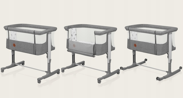 Łóżeczko dostawne, wolnostojące, kołyska 3w1 zestaw dodatków Lionelo Aurora
