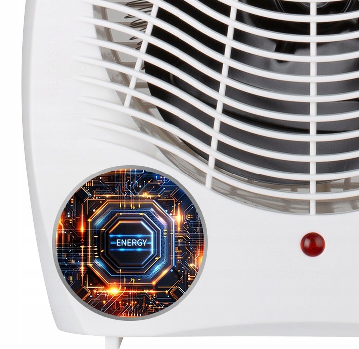 WENTYLATOR TERMOWENTYLATOR GRZEJNIK ELEKTRYCZNY FARELKA GRZEJE CHŁODZI