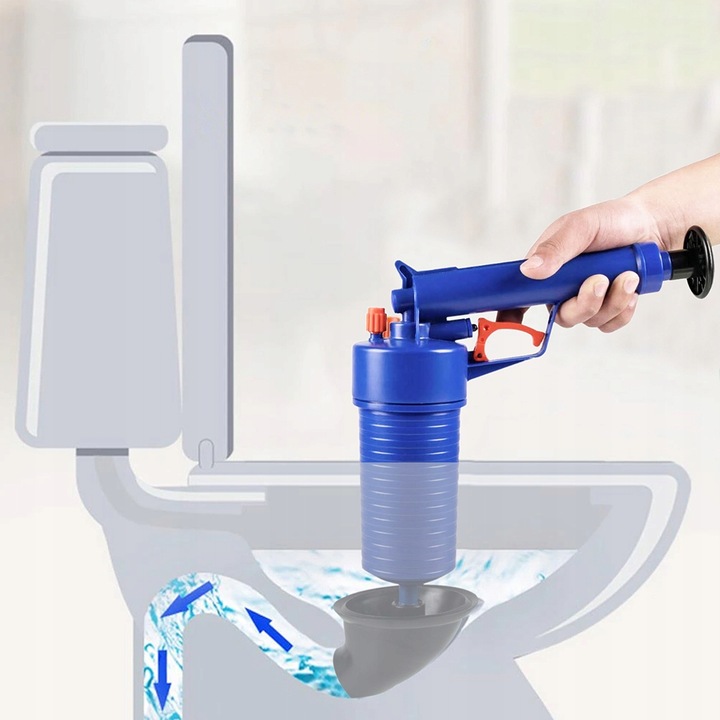 PISTOLET DO UDRAŻNIANIA RUR PRZEPYCHACZ TOALET WC ZLEWU KANALIZACJI KRET