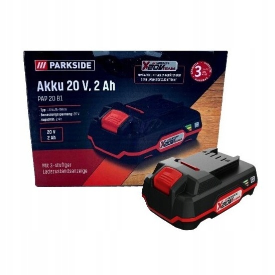 AKUMULATOR PARKSIDE 20V 2.0Ah BATERIA PAP 20 V 2Ah X20V Team