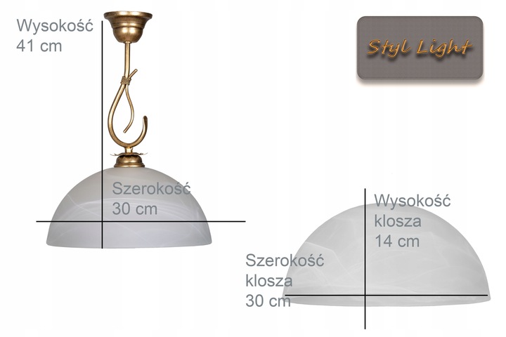Lampa wisząca sufitowa zwis żyrandol plafon oprawa