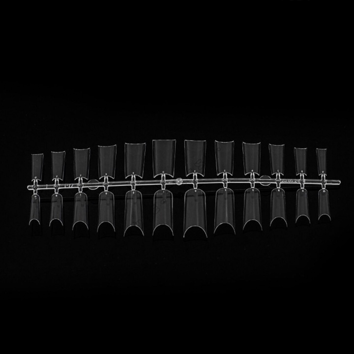 EXCELLENT FLEXI TIPSY TUNELOWE CLEAR MIĘKKIE POD ŻEL ZESTAW 504 SZT.