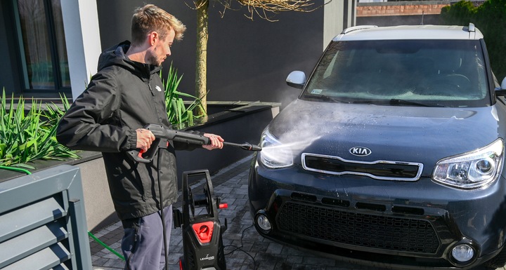 MYJKA CIŚNIENIOWA LEHMANN ZE ZWIJACZEM MOC 290 Bar BOGATY ZESTAW