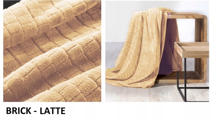 GRUBY CIEPŁY MIĘKKI KOC WYTŁACZANY 160x200cm PLED NARZUTA WZORY KOLORY