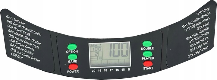 ELEKTRONICZNA TABLICA TARCZA DO GRY W DART DARTA + RZUTKI LOTKI