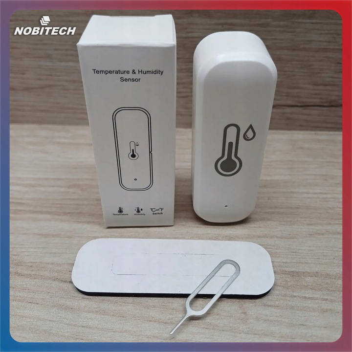 TERMOMETR CZUJNIK TEMPERATURY WILGOTNOŚCI HIGROMETR WIFI TUYA SMART