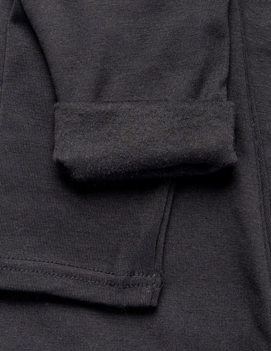 LEGGINSY DAMSKIE CZARNE ELASTYCZNE OCIEPLANE WYSOKI STAN GETRY MORAJ