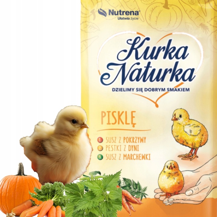 Pasza startowa Kurka Naturka Pisklę Karma Nutrena dla kur kurczaków 25kg