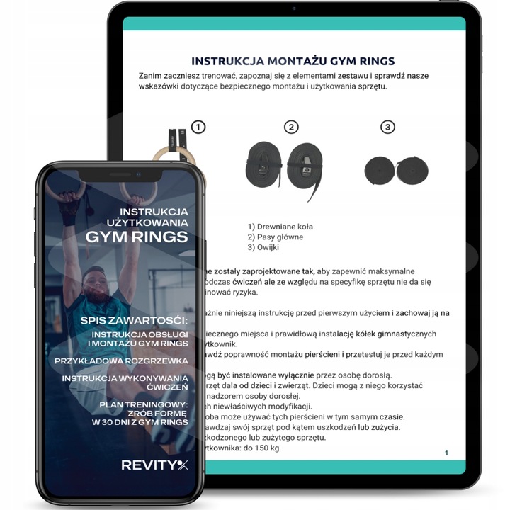 KÓŁKA GIMNASTYCZNE DREWNIANE KOŁA OBRĘCZE DO ĆWICZEŃ Z MIARKĄ I