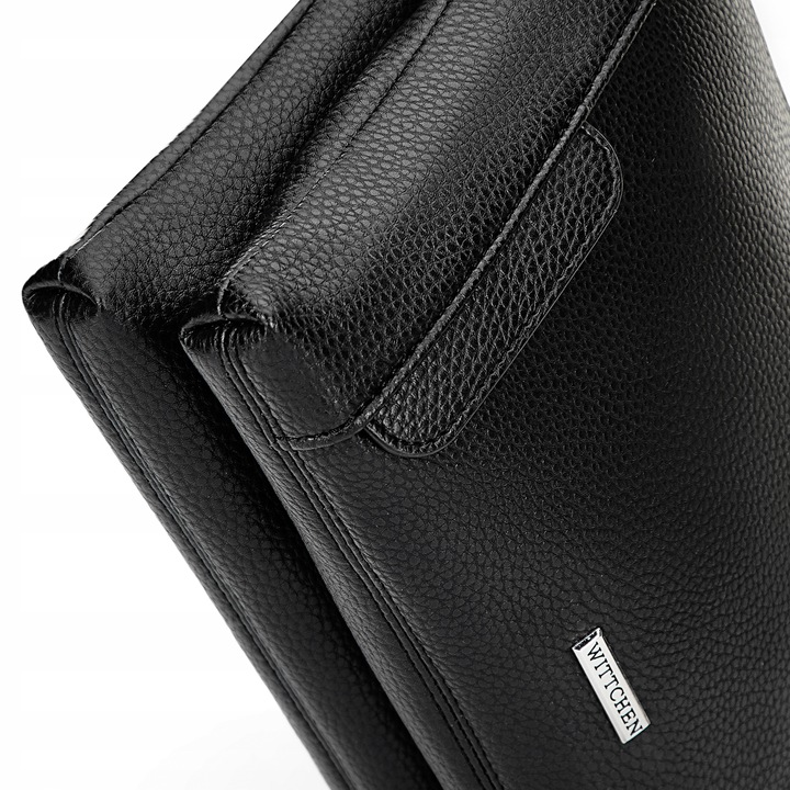 WITTCHEN damska torebka crossbody czarno - srebrna