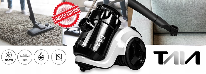 ODKURZACZ CYKLONOWY BEZWORKOWY TAIA HEPA 3L LIMITED EDITION PEARL