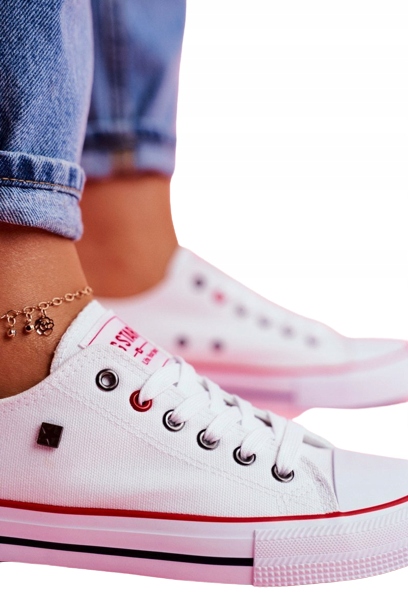 BIG STAR BIAŁE DAMSKIE TRAMPKI T274022 NISKIE 40