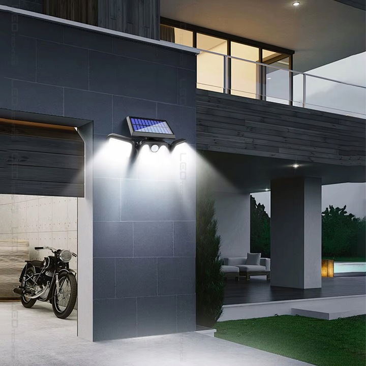 Naświetlacz solarny LED czujnik ruchu zmierzchu PIR Lampa zewnętrzna