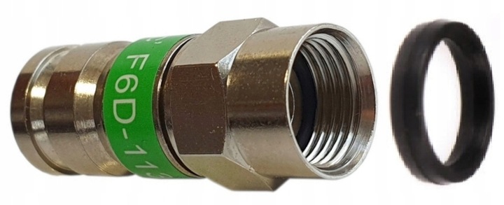 10 sztuk Wtyk Kompresyjny Złączki F 113 na Przewód Kabel TRISHIELD