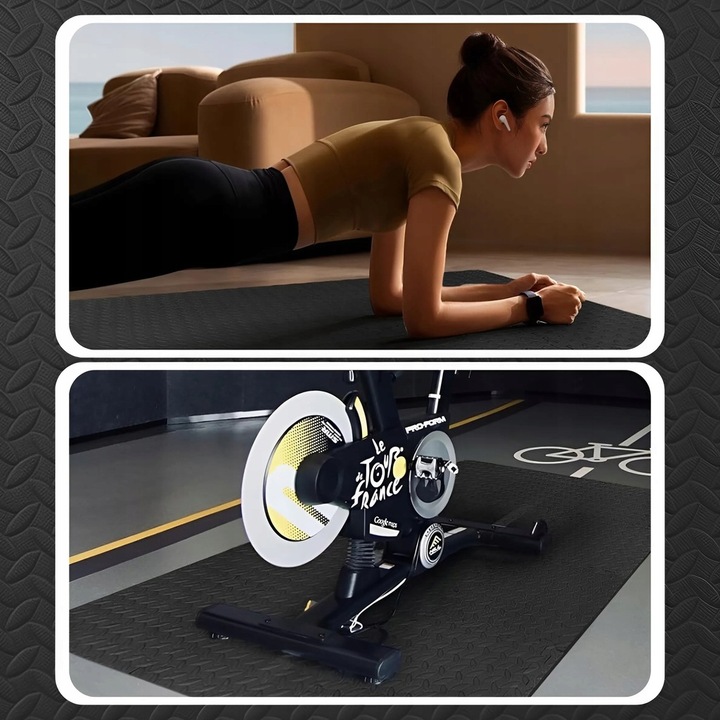 8x MATA POD SIŁOWNIĘ BASEN PUZZLE POD SPRZĘT DO ĆWICZEŃ PIANKA 60x60