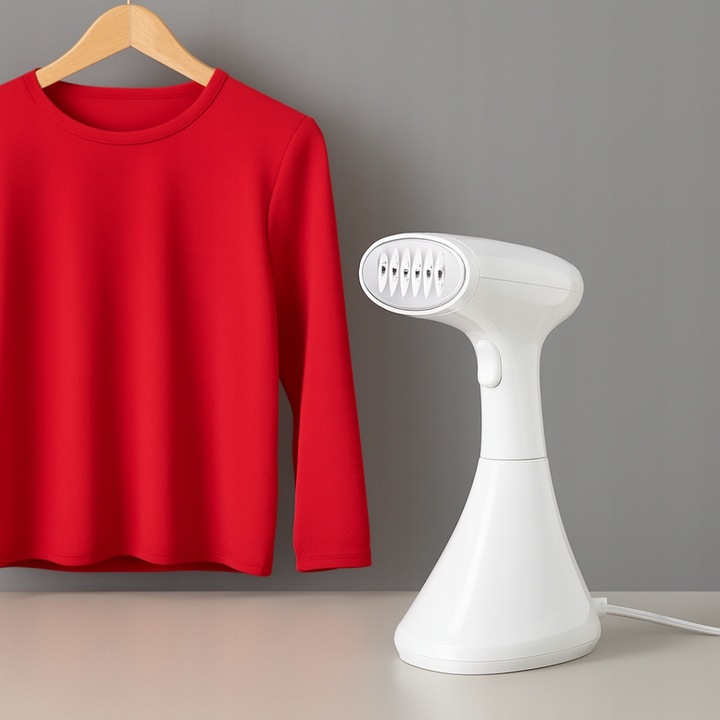 PAROWNICA RĘCZNA ŻELAZKO PAROWE DO UBRAŃ ZASŁON FIRANEK mocne STEAMER