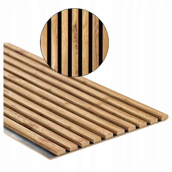 Lamele Ścienne na Płycie 275x46 Panele Dekoracyjne DĄB WOTAN SONOMA CRAFT