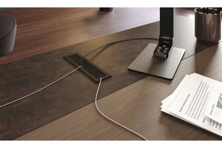 GTV Przepust kablowy przelotka na kable 51 x 180 mm czarny mat