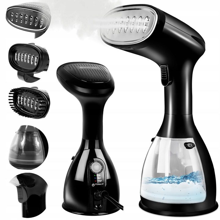 ŻELAZKO PAROWE PAROWNICA DO UBRAŃ STEAMER KLIPS 7w1 PAROWY ZESTAW