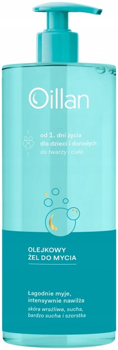 OILLAN Olejkowy żel do mycia do twarzy i ciała 750 ml