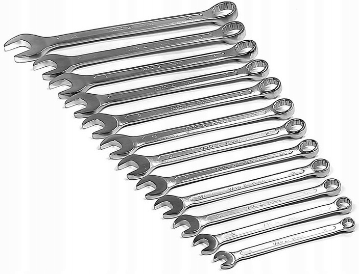 YATO-KLUCZE PŁASKO OCZKOWE 8-22MM 12SZT.