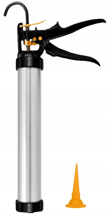 Pistolet do Silikonu Wyciskacz Mas Gęstych Kleju Akrylu Kartuszy 600