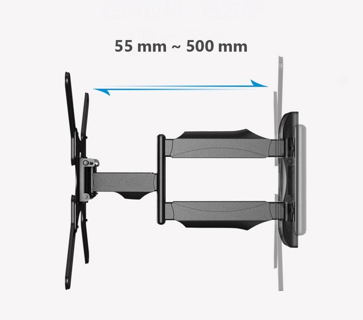 Markowy Obrotowy Uchwyt TV do Telewizorów 32'-55' Wysoka jakość Cert.