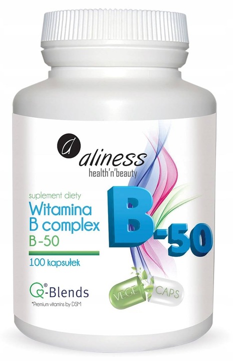 ALINESS Witamina B complex B-50 VEGE 100 kaps.